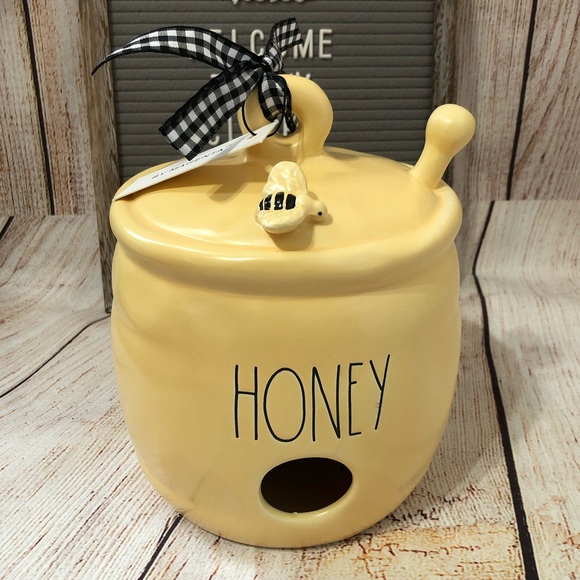 RAE DUNN HONEY Honey Pot Birdhouse NIB - Picture 2 of 9